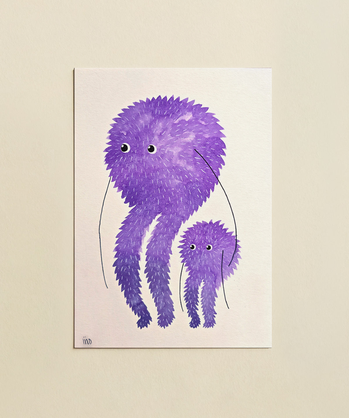 Jez and Bimbi (The furry ones) original artwork